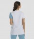 Casaca sanitaria de mujer Microfibra Asimétrica Azul Porcelana