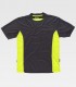 Camiseta de trabajo Gris/ Amarillo A.V.