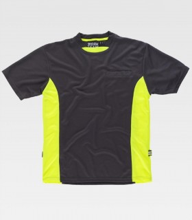 Camiseta de trabajo Gris/ Amarillo A.V.