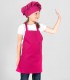 Delantal infantil de peto Frambuesa
