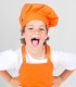 Gorro cocinero infantil Naranja