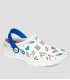 Zueco sanitarios Javea estampado Blanco