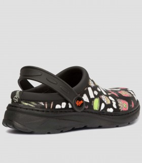 Zueco sanitarios Javea estampado Negro