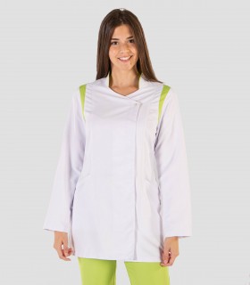 Bata sanitaria Microfibra Nora Pistacho