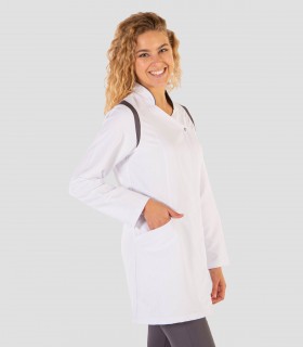 Bata sanitaria Microfibra Nora Gris marengo