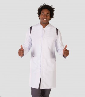 Bata sanitaria Microfibra Julen Gris marengo
