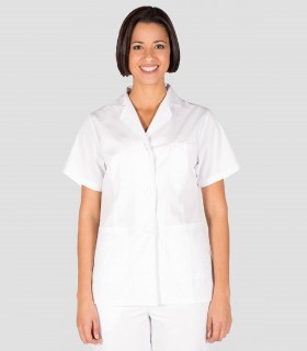 Bata sanitaria corta Manga Corta