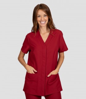 Casaca sanitaria microfibra Sonia Burdeos