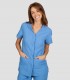 Casaca sanitaria microfibra Sonia Celeste