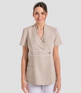 Casaca sanitaria Microfibra Pekín Beige