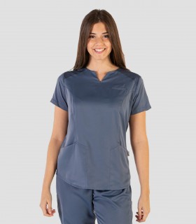 Casaca sanitaria mujer Peach Petróleo