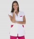 Casaca sanitaria mujer Microfibra Fucsia