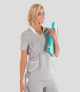 Casaca sanitaria Oxford Brenda Gris perla