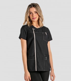 Casaca sanitaria Microfibra Negra