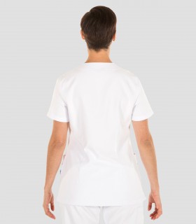 Casaca sanitaria mujer Elástica Blanca