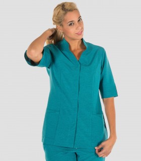 Casaca sanitaria Cintia Jasper Agua marina vigore