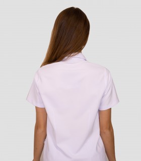 Polo mujer Microfibra elástica Nuria Gris perla