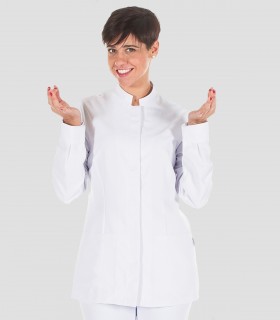 Casaca sanitaria Microfibra manga larga