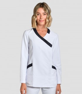 Casaca sanitaria Microfibra cruzada Tejano