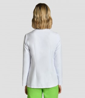 Casaca sanitaria Microfibra contraste Pistacho