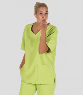 Casaca sanitaria microfibra Pistacho