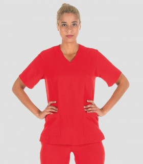 Casaca sanitaria microfibra Rojo