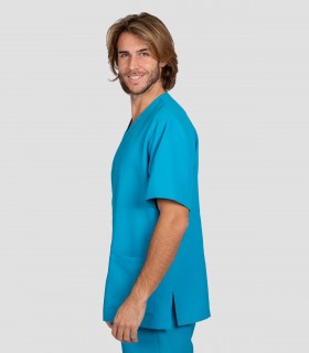 Casaca sanitaria microfibra Turquesa