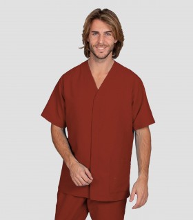 Casaca sanitaria microfibra Burdeos