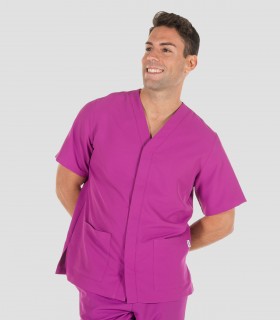 Casaca sanitaria microfibra Malva