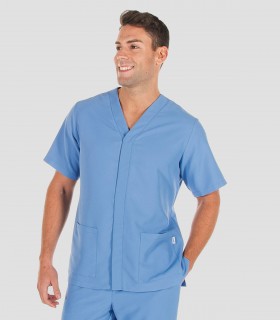 Casaca sanitaria microfibra Celeste