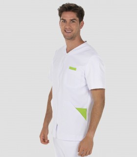 Casaca sanitaria Microfibra Pistacho