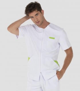 Casaca sanitaria Microfibra Pistacho