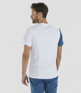 Casaca sanitaria Microfibra Asimétrica Azul