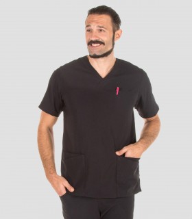 Casaca sanitaria unisex Elástica Negra