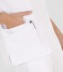 Casaca sanitaria unisex Elástica Blanca