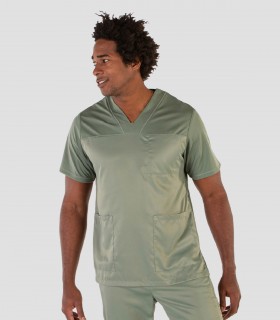 Casaca sanitaria unisex Peach Verde caqui