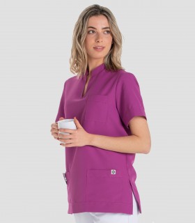Casaca sanitaria Mao Microfibra Malva