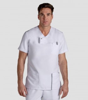 Casaca sanitaria Microfibra Blanca tapeta