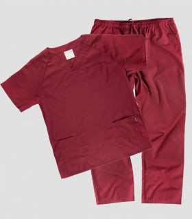 Pijama sanitario unisex Granate