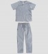 Pijama sanitario unisex Gris