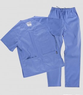 Pijama sanitario unisex Celeste