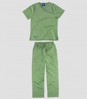 Conjunto sanitario elastizado Verde oliva