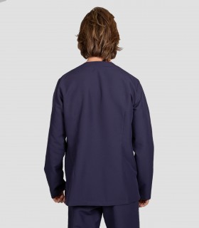 Casaca sanitaria Néstor Manga larga Azul marino