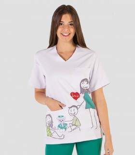 Casaca sanitaria Microfibra Aprendiendo