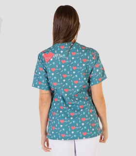 Casaca sanitaria Microfibra Corazón