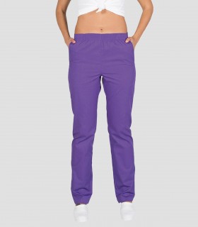 Pantalón sanitario con goma Morado