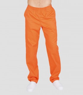 Pantalón sanitario con goma Naranja