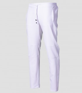 Pantalón sanitario unisex con rodilleras Blanco