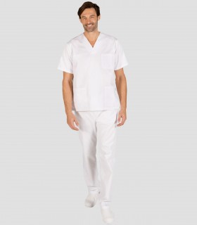 Pijama sanitario blanco