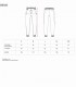 Pantalón pijama elástico  Medidas tomadas a la prenda